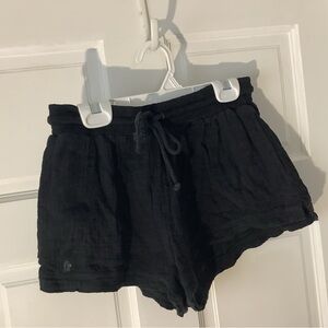 Katie J NYC tween SUSIE gauze shorts size medium black